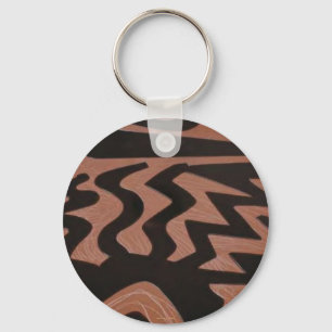 Funky Copper Keychain