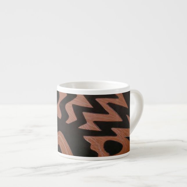 Funky Copper Zigzag Specialty Mug (Front Right)