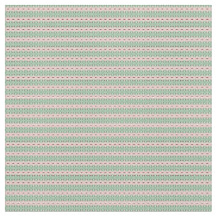 Funky Cottagecore Boho Christmas Stripe Pattern Fabric