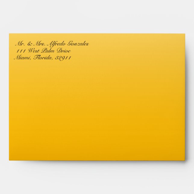 Funky Cow Print Yellow Envelope (Front)