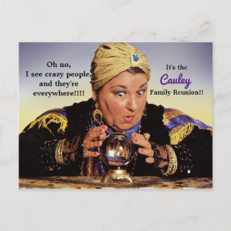Funky Crazy People Family Reunion Carte postale