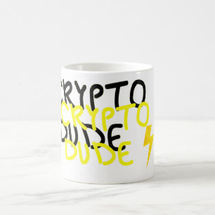 Funky Crypto Dude Energy Power Sign Coffee Mug