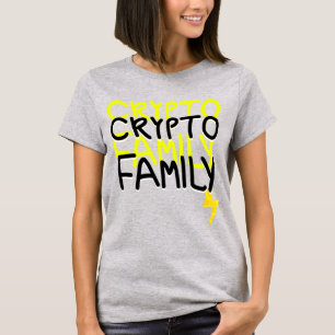 Funky Crypto Family Energy Power Sign T-Shirt