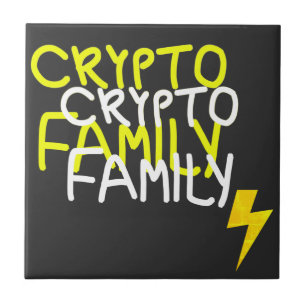 Funky Crypto Family Energy Power Sign Tile
