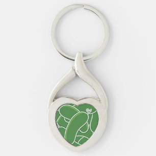 Funky cucumber keychain