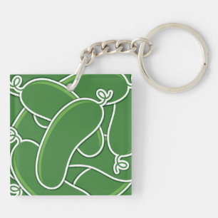 Funky cucumber keychain