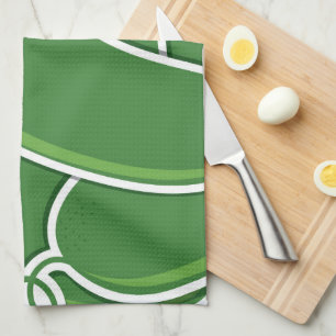 Funky cucumber kitchen towel