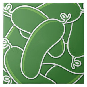 Funky cucumber tile