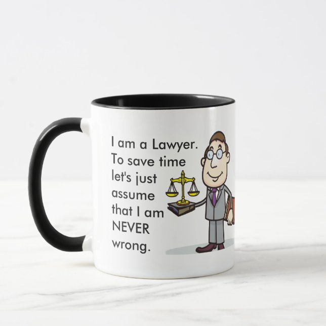 Funky Custom Meilleur Avocat Cadeau Mug (Gauche)