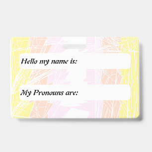Funky Customizable Pangender Pride Flag Badge