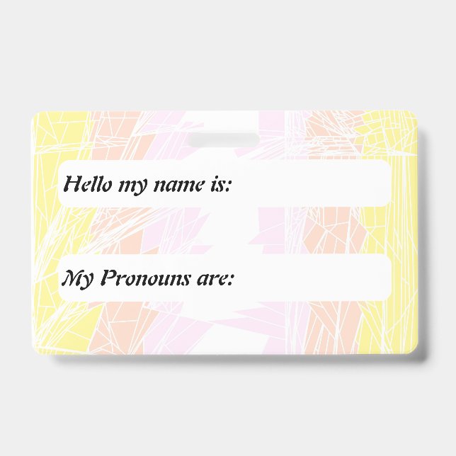 Funky Customizable Pangender Pride Flag   Badge (Front)