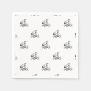 Funky Cute Sheep Ram Napkin