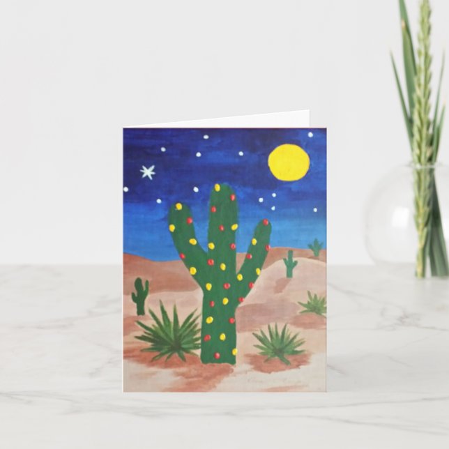 Funky Desert Christmas Card (Front)