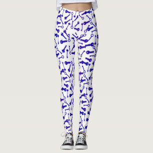 Funky Different Key Shapes Pattern Leggings
