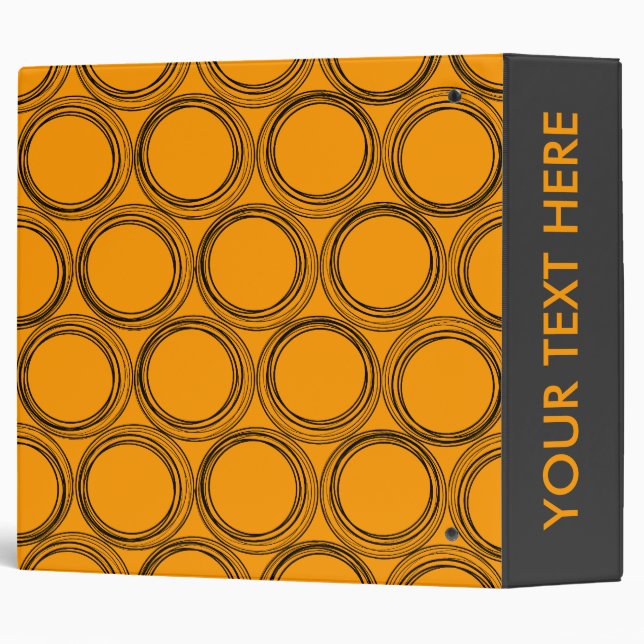Funky Doodle Circles Binder (Back/Spine)