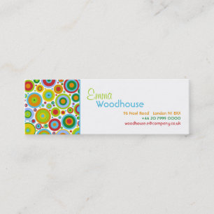Funky Dots Mini Business Card