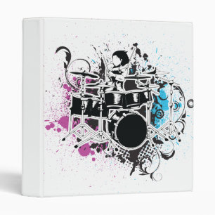 funky drummer vector design binder