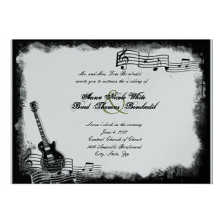 Guitar Wedding Invitations 8