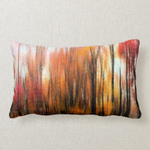 Funky Fall Abstract Pillow