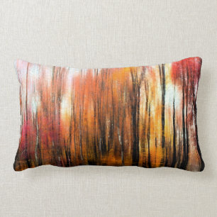 Funky Fall Abstract Pillow