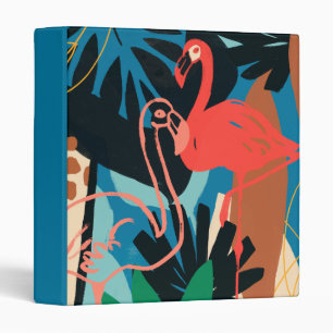 Funky Flamingo Binder