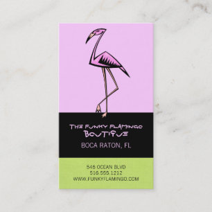 Funky Flamingo Business Cards