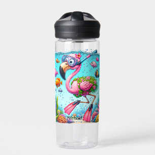 Funky Flamingo Stay Hydrated My Friend Water Bottle