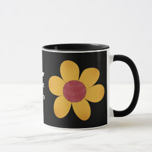 funky flower mug