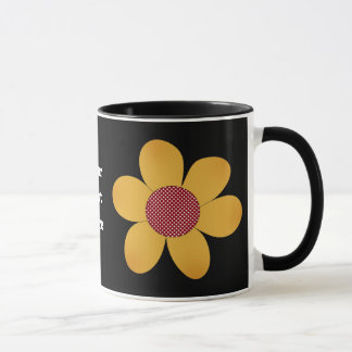 funky flower mug