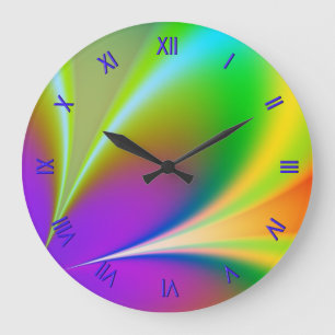 Funky Flower Power Wall Clock