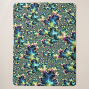 Funky Fractal Sherpa Blanket