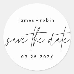Funky Frame   Casual Fun Modern Classic Round Sticker
