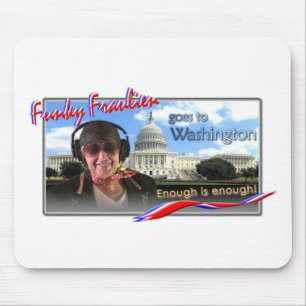 Funky Fraulien goes to Washington Mouse Pad