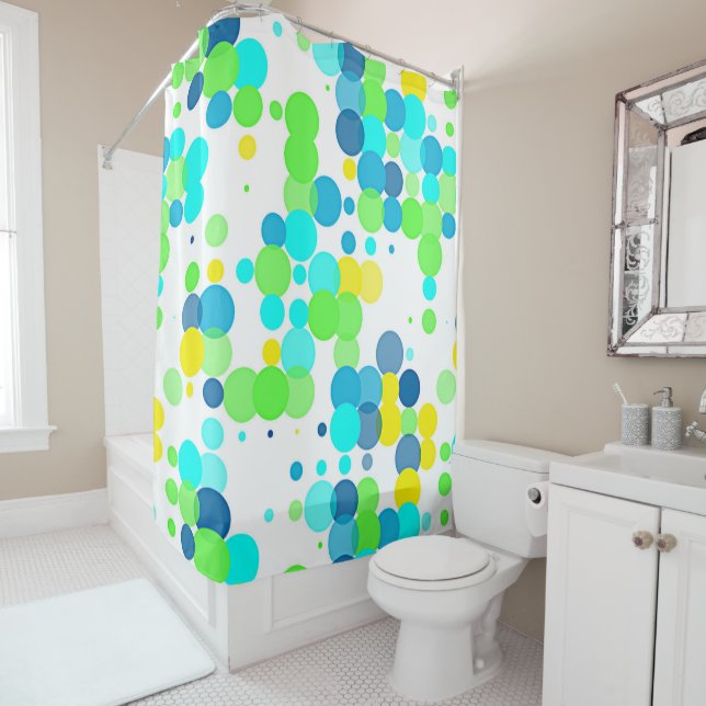 Funky Fun Vibrant Summer Colours Polka Dots Patter (In Situ)