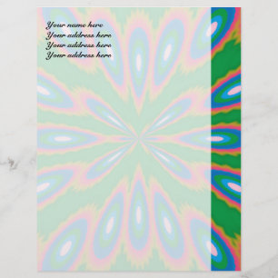 Funky Garden Abstract Art Letterhead