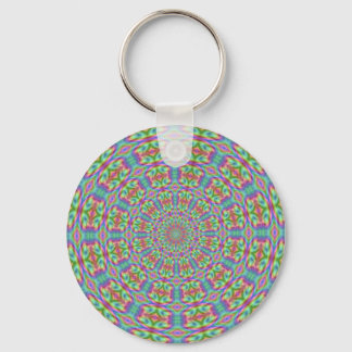 Funky Geometric 60s Pop Art Keychain