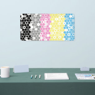 Funky Geometric Mod Abstract Polygender Pride Flag Banner