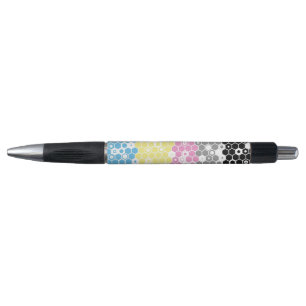 Funky Geometric Mod Abstract Polygender Pride Flag Pen
