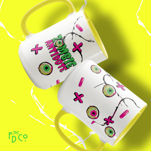 Funky Ghoulishly Cute Funny Zombie Antidote Pun  Mug