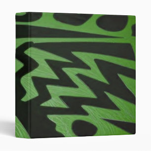 Funky Green Avery Binder