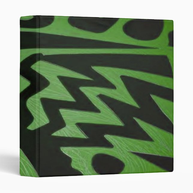 Funky Green Avery Binder (Front/Spine)