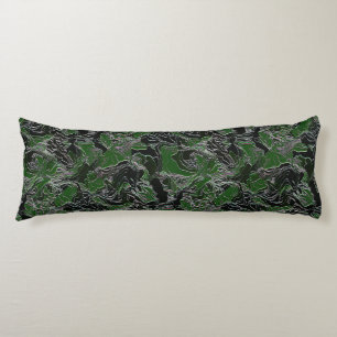 Funky Green Camo Body Pillow