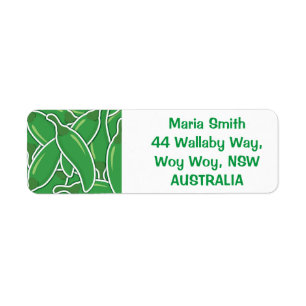 Funky green chilli peppers