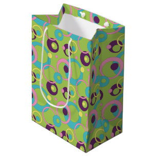 Funky Green Circles Gift Bag