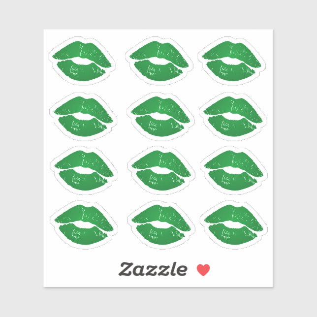Funky Green Irish Kisses Saint Patrick's Day (Sheet)