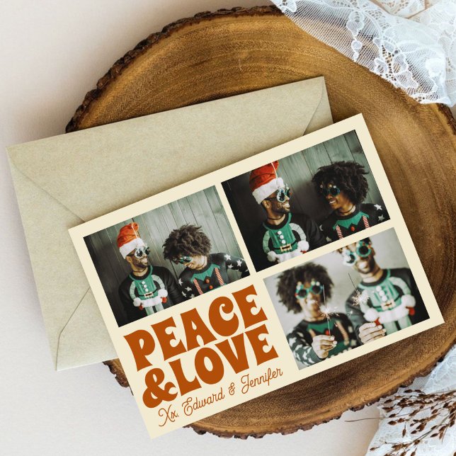 Funky Groovy Merry Xmas Photo Christmas  Card (Creator Uploaded)