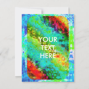 Funky Grunge Blank Card