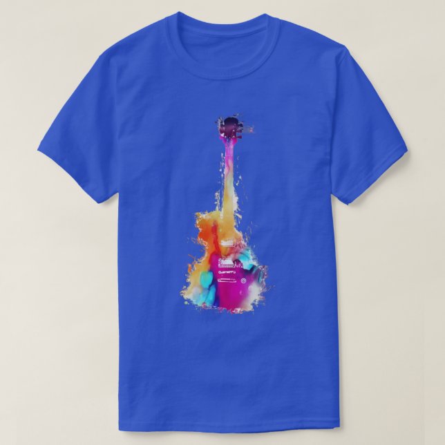Funky guitar guitar music art T-Shirt (Design Front)