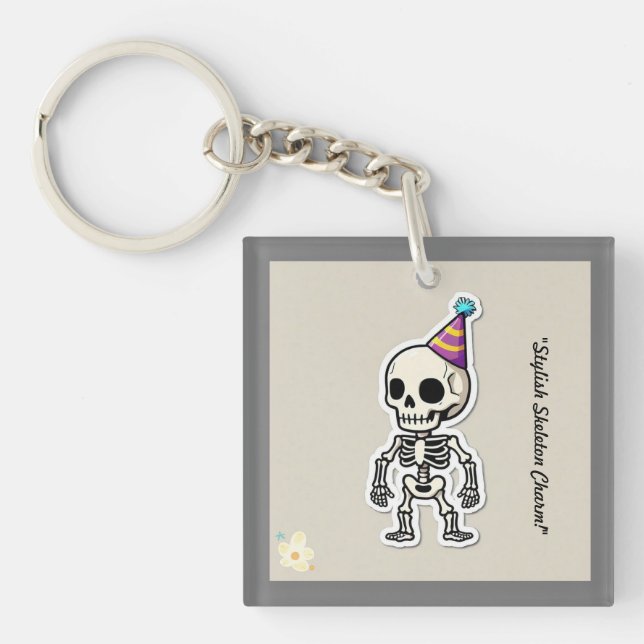 "Funky Halloween Vibes" Keychain (Front)