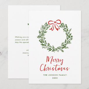 Funky Hand Drawn Scribble Retro Christmas Holiday Card